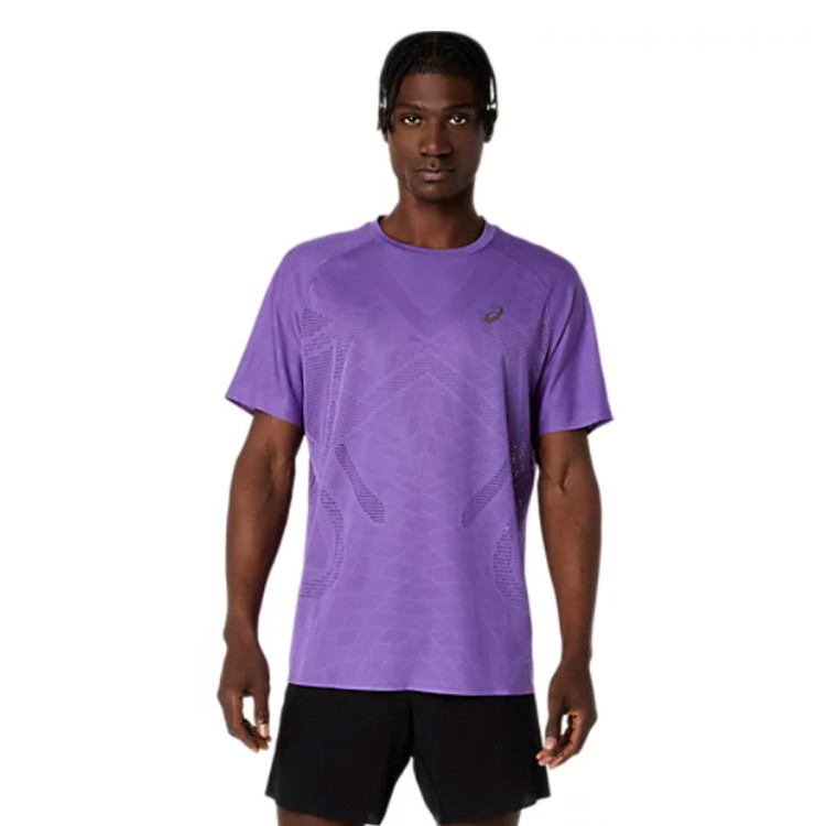 T-Shirt ASICS Metarun Manga Corta Purple - Running Emotion